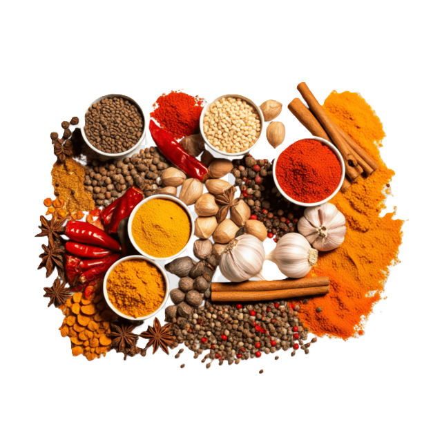 Sale, spezie, zuppe, salse, prodotti proteici